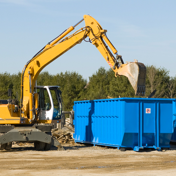 can i choose the location where the residential dumpster will be placed in Brookport IL